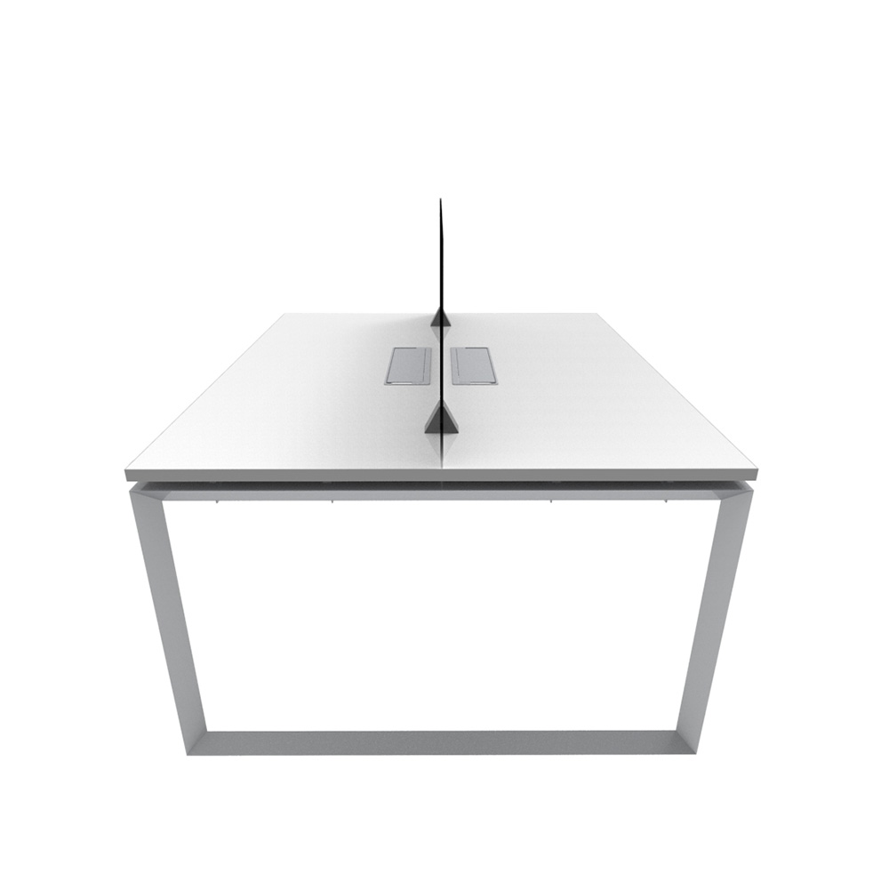 Bench_2p_Nuvo_Chiuso_Triangolare_electrificable_con_pantalla_02 Bench Nuvó Chiuso Triangolare 2p electrificable con pantalla divisora - Imagen 2