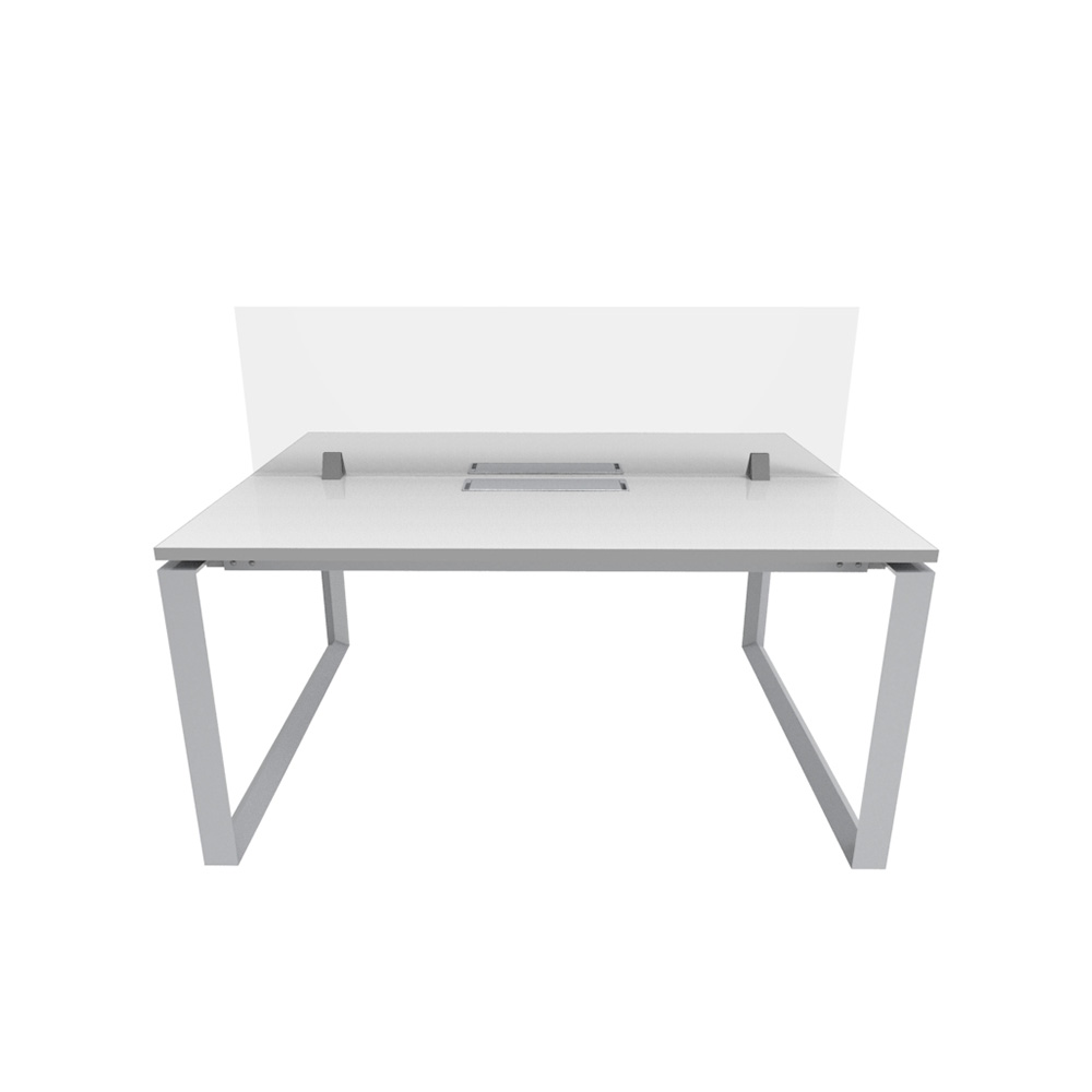 Bench_2p_Nuvo_Chiuso_Triangolare_electrificable_con_pantalla_03 Bench Nuvó Chiuso Triangolare 2p electrificable con pantalla divisora - Imagen 3