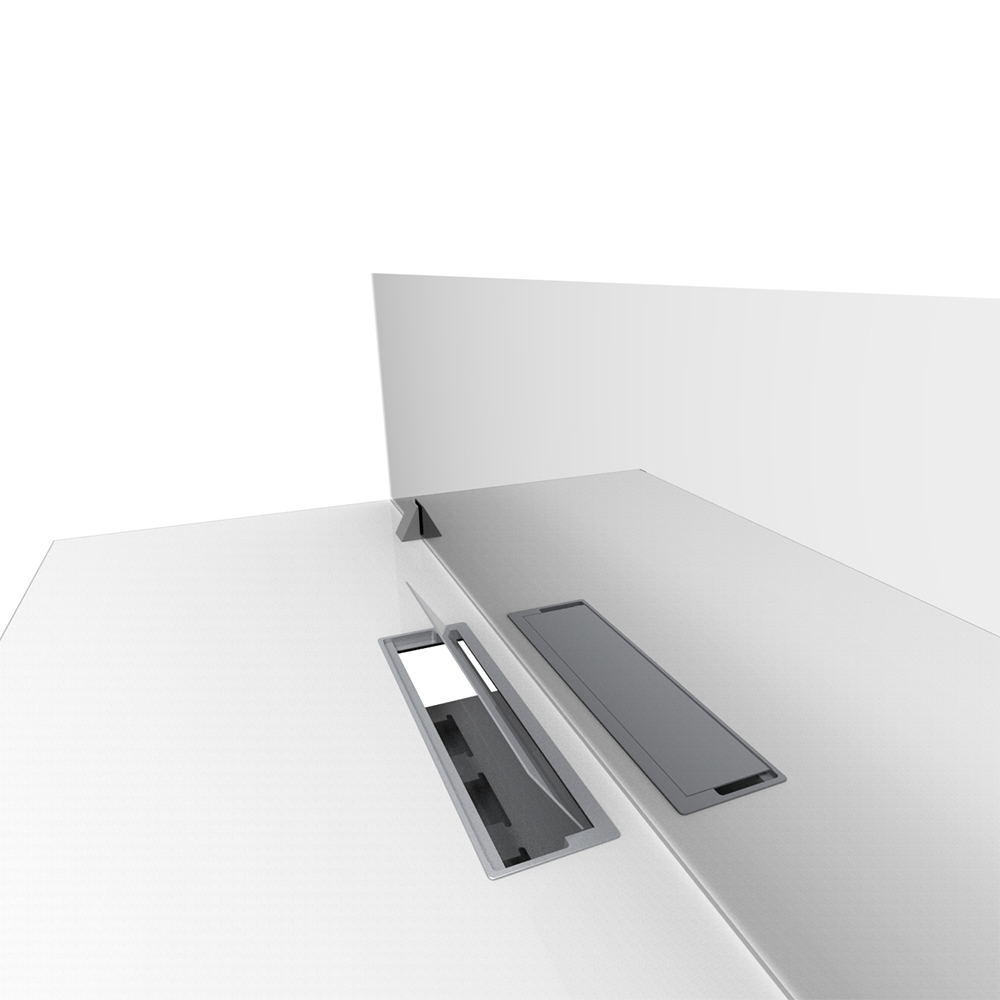 Bench_2p_Nuvo_Chiuso_Triangolare_electrificable_con_pantalla_05 Bench Nuvó Chiuso Triangolare 2p electrificable con pantalla divisora - Imagen 5