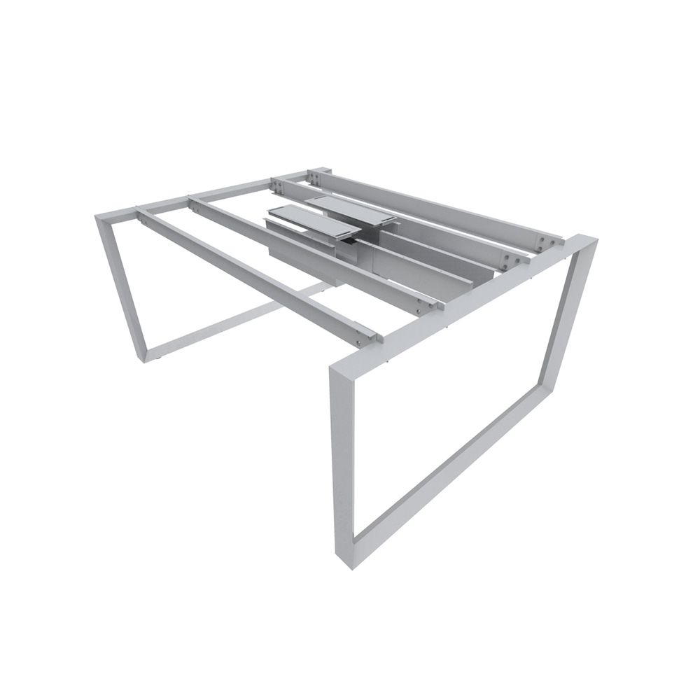 Bench_2p_Nuvo_Chiuso_Triangolare_electrificable_con_pantalla_06 Bench Nuvó Chiuso Triangolare 2p electrificable con pantalla divisora - Imagen 6