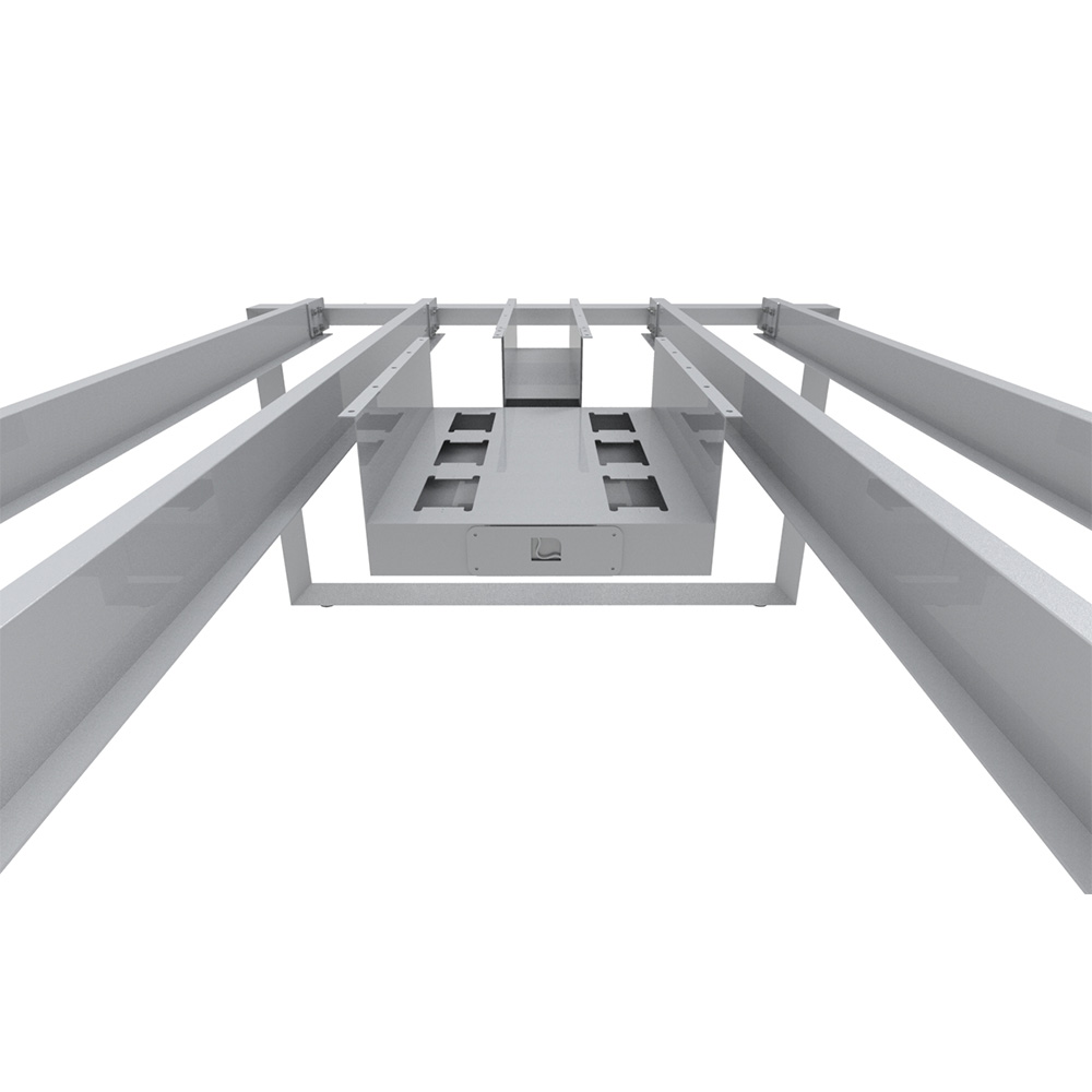 Bench_2p_Nuvo_Chiuso_Triangolare_electrificable_con_pantalla_08 Bench Nuvó Chiuso Triangolare 2p electrificable con pantalla divisora - Imagen 8