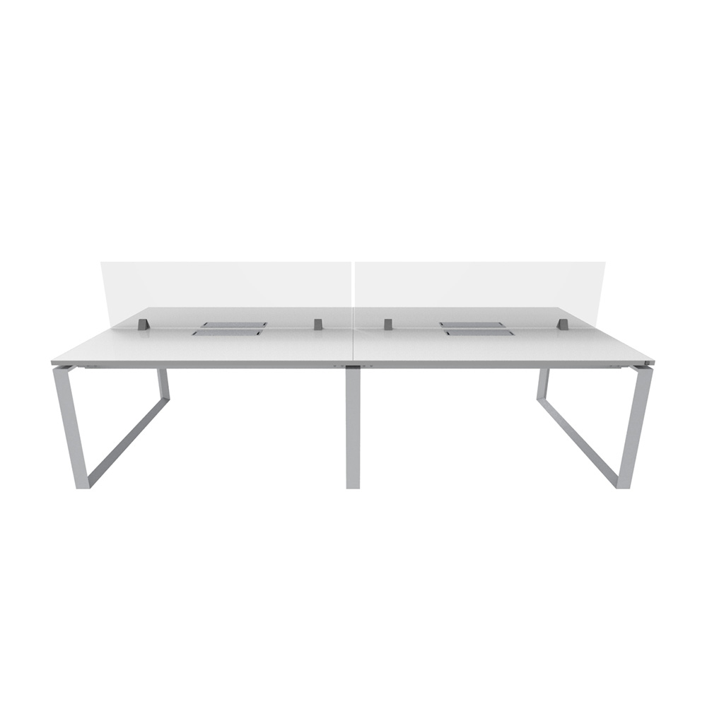 Bench_4p_Nuvo_Chiuso_Triangolare_electrificable_con_pantalla_03 Bench Nuvó Chiuso Triangolare 4p electrificable con pantalla divisora - Imagen 3