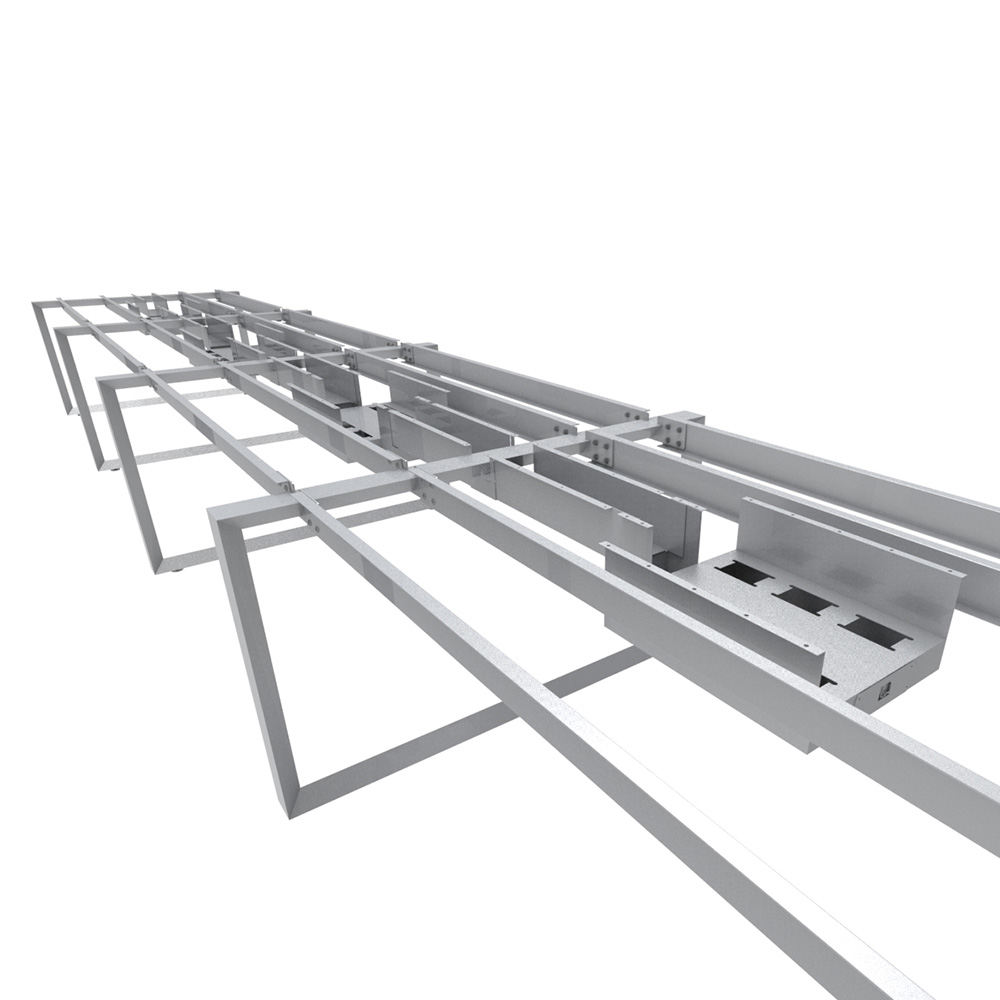 Bench_8p_Nuvo_Chiuso_Triangolare_electrificable_con_pantalla_07 Bench Nuvó Chiuso Triangolare 8p electrificable con pantalla divisora - Imagen 7