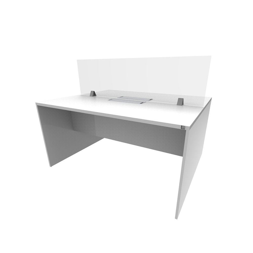 Bench_Simply_2p_Electrificable_con_pantalla_divisora_01 Bench Simply 2p Electrificable con pantalla divisora - Imagen 1