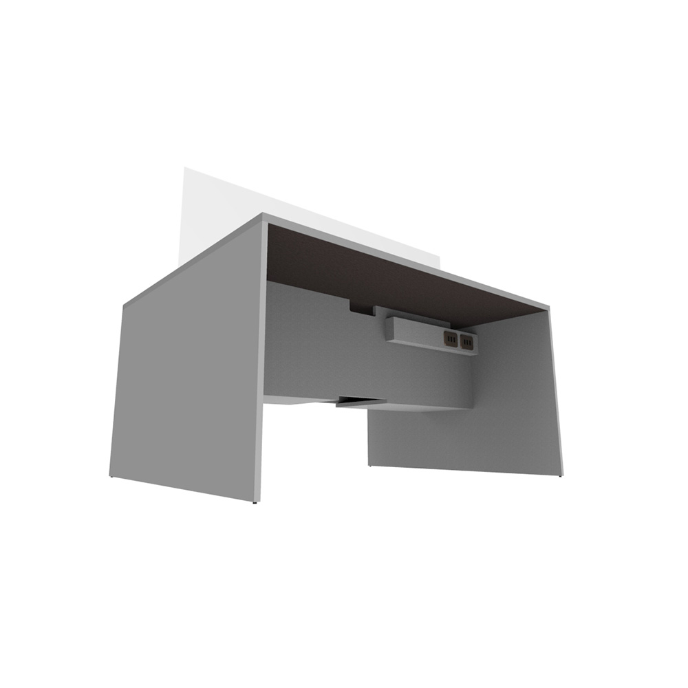 Bench_Simply_2p_sin_electrificacion_con_pantalla_divisora_05 Bench Simply 2p sin electrificación, con pantalla divisora - Imagen 5