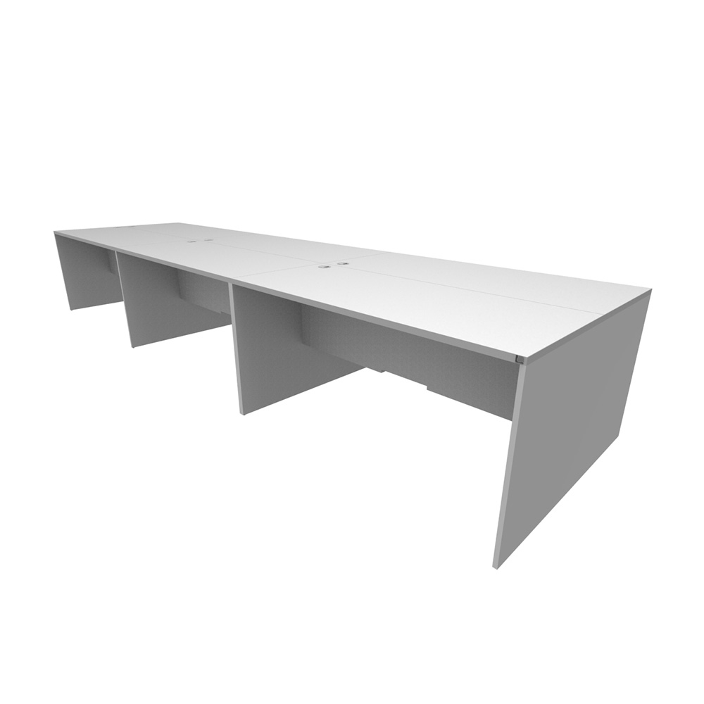 Bench_Simply_6p_sin_electrificacion_sin_pantalla_divisora_01 Bench Simply 6p sin electrificación, sin pantalla divisora - Imagen 1