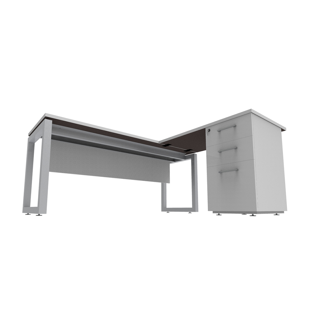 Nuvo_chiuso_con_lateral_cajonera_pedestal_sin_elec_faldon_melamina_04 Nuvó Chiuso  con Lateral y cajonera pedestal sin electrificación/ Faldón Melamina - Imagen 4