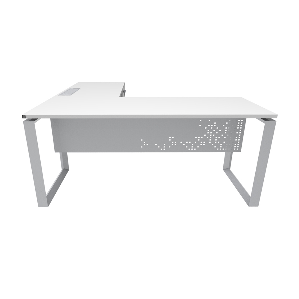 Nuvó Chiuso Triangolare   con Lateral y cajonera pedestal electrificable/ Faldón Metálico - Imagen 2