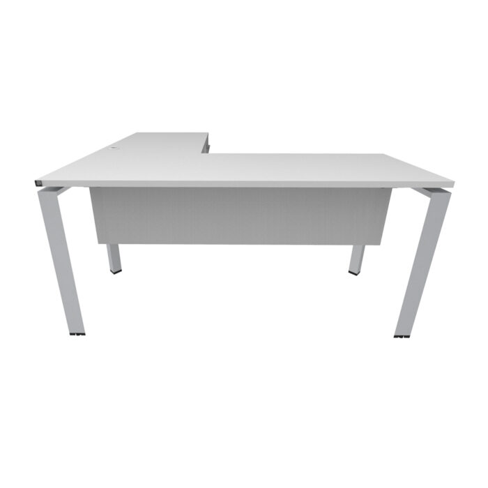 Nuvó Triangolare   con Lateral y cajonera pedestal sin electrificación/ Faldón Melamina - Imagen 2
