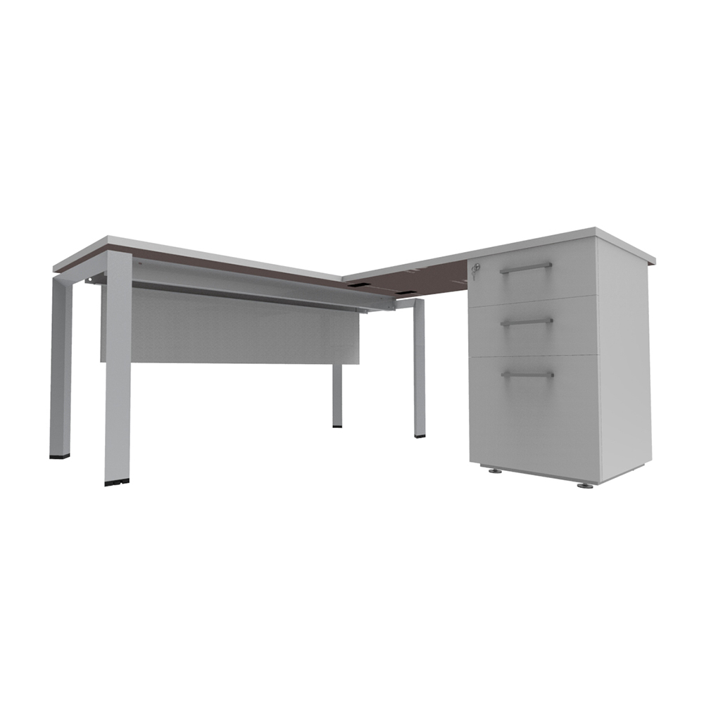 Nuvo_triangolare_con_lateral_cajonera_pedestal_sin_elec_faldon_melamina_04 Nuvó Triangolare   con Lateral y cajonera pedestal sin electrificación/ Faldón Melamina - Imagen 4