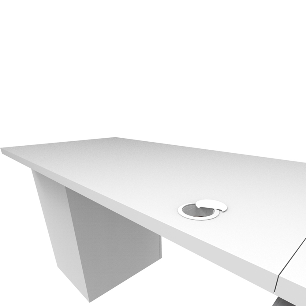 Nuvo_triangolare_con_lateral_cajonera_pedestal_sin_elec_faldon_melamina_05 Nuvó Triangolare   con Lateral y cajonera pedestal sin electrificación/ Faldón Melamina - Imagen 5