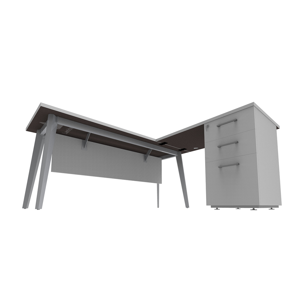 Sessanta_r_con_lateral_cajonera_pedestal_sin_elec_faldon_melamina_04 Sessanta R con Lateral y cajonera pedestal sin electrificación/ Faldón Melamina - Imagen 4