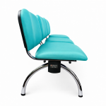 BANQUETA ISÓSCELES TAPIZADA PATA LUNA - Imagen 2